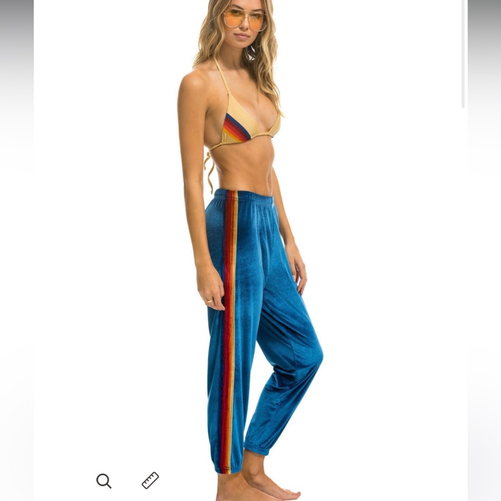 Aviator Nation Blue Velvet Sweatpants